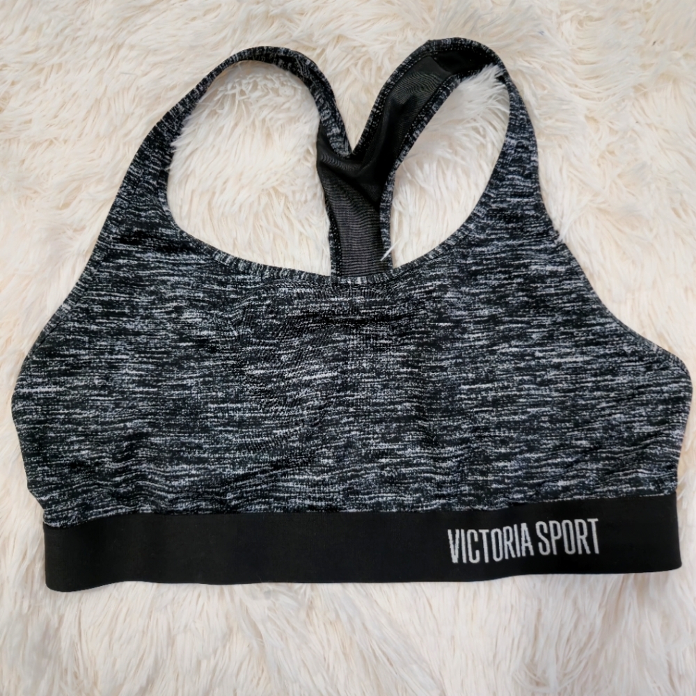 Victoria Secret Black and Gray Sports Bra